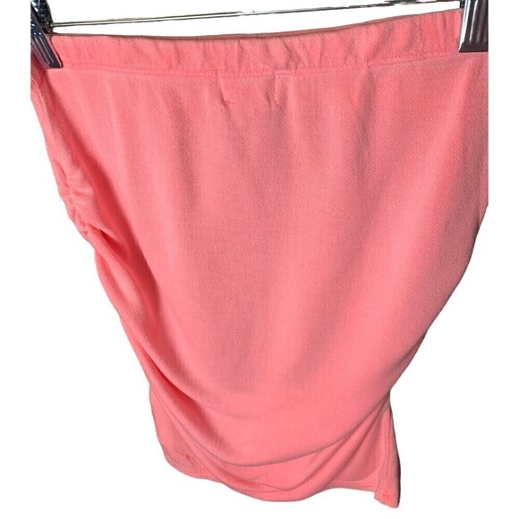 SUNDRY Skirt Pink Stretchy Springy Size 1 Ruched - Picture 2 of 7